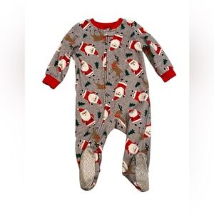 Just One You by Carter’s Baby Christmas Footed Sleeper Santa Reindeer Size 18M